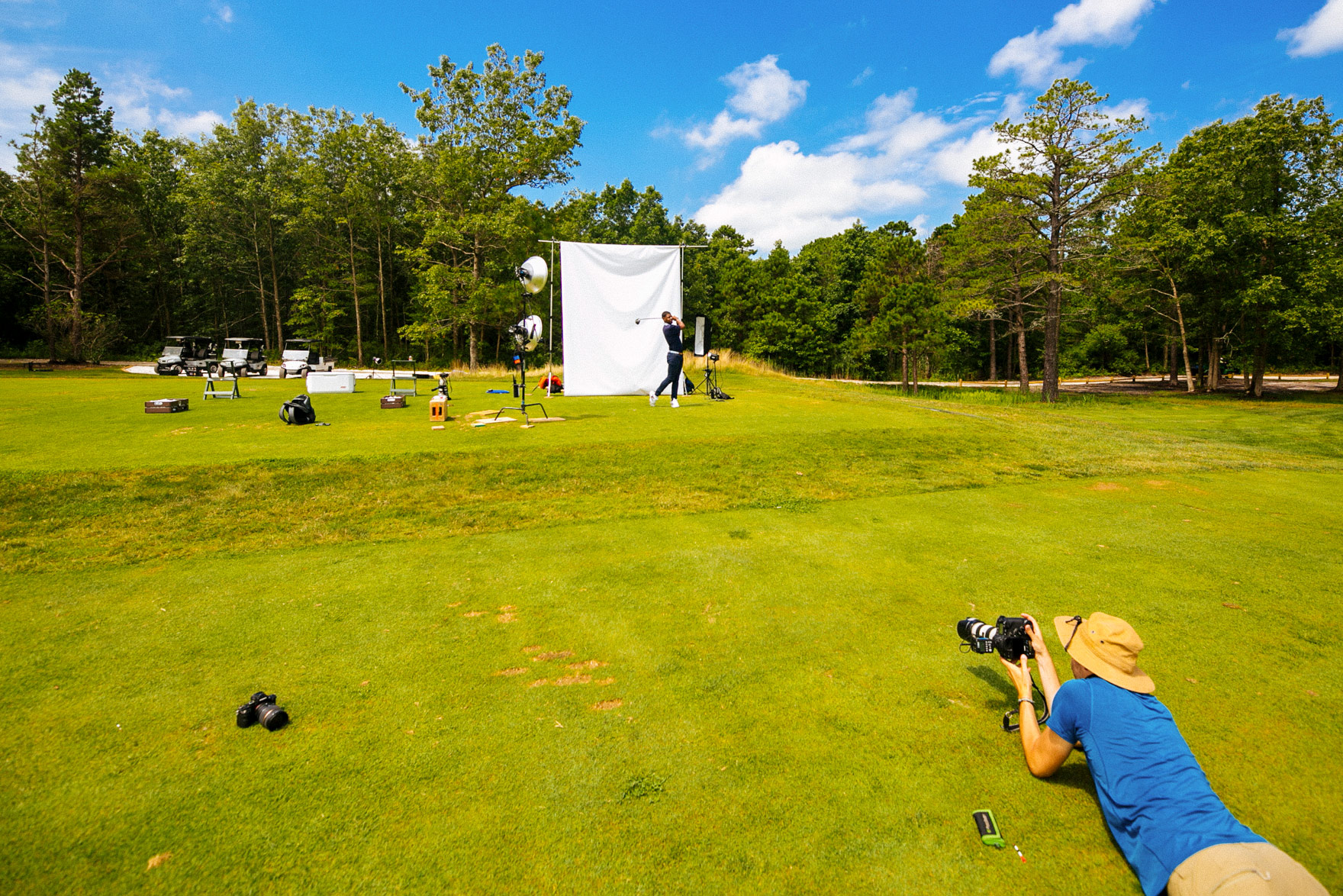 Philadelphia Sports Photographer Steve Boyle  - Behind the Scenes Photoshoot - Golf