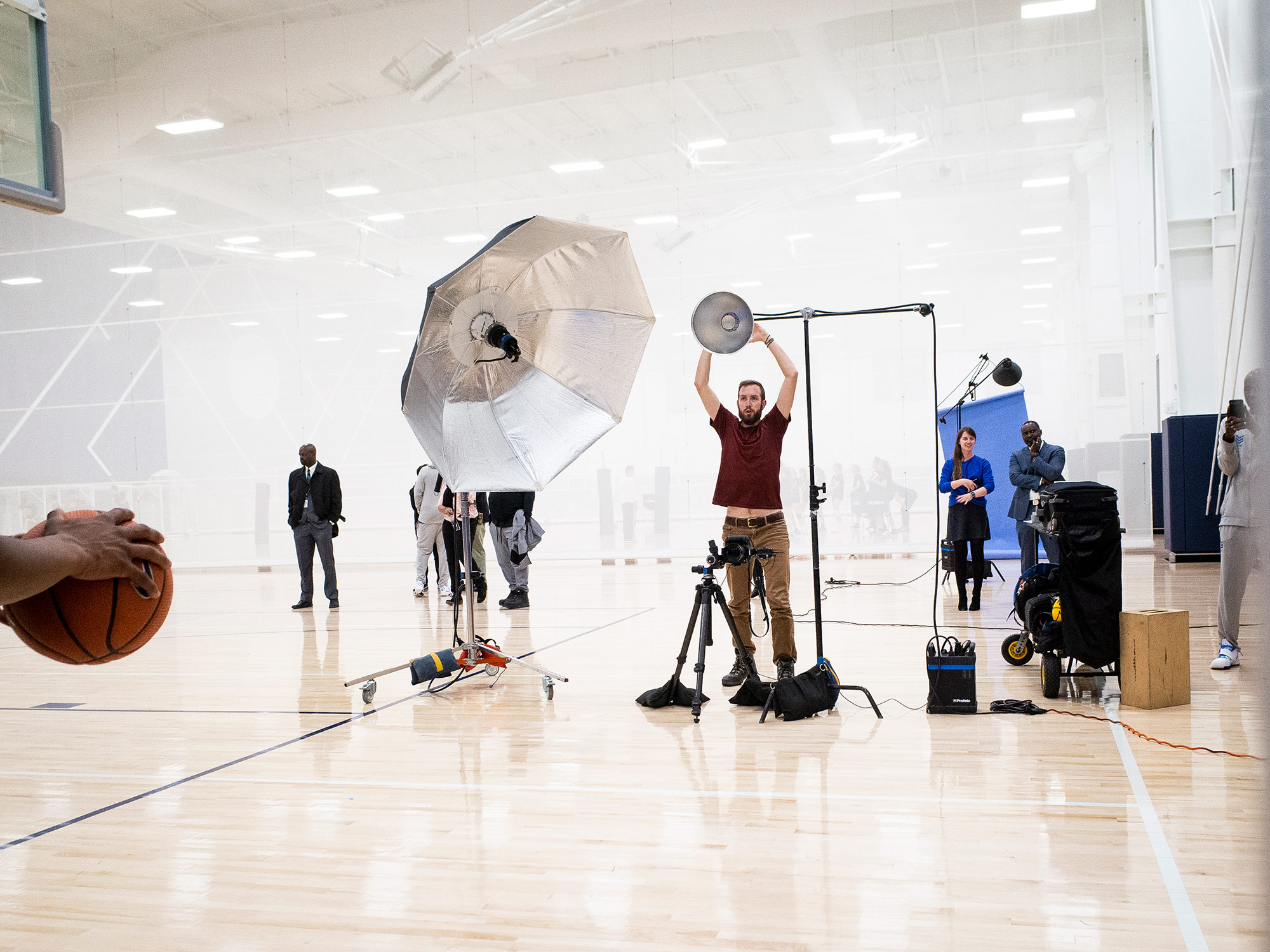 Philadelphia Sports Photographer Steve Boyle  - Behind the Scenes Photoshoot - Basketball