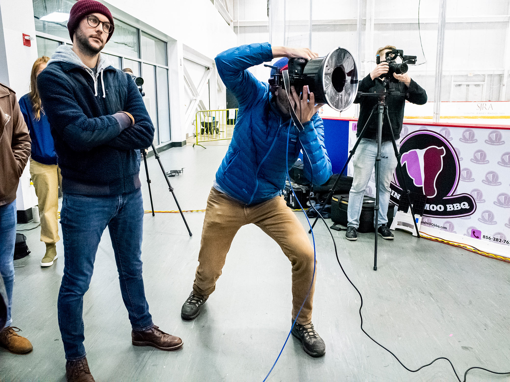 Philadelphia Sports Photographer Steve Boyle  - Behind the Scenes Photoshoot - Ice Hockey