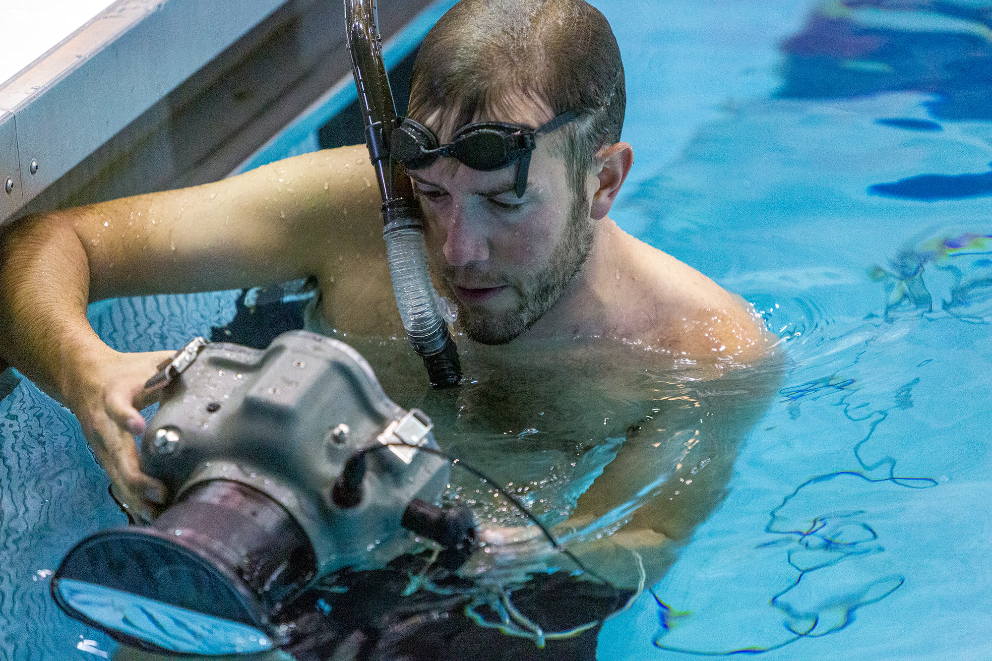 Philadelphia Sports Photographer Steve Boyle  - Behind the Scenes Photoshoot - Underwater