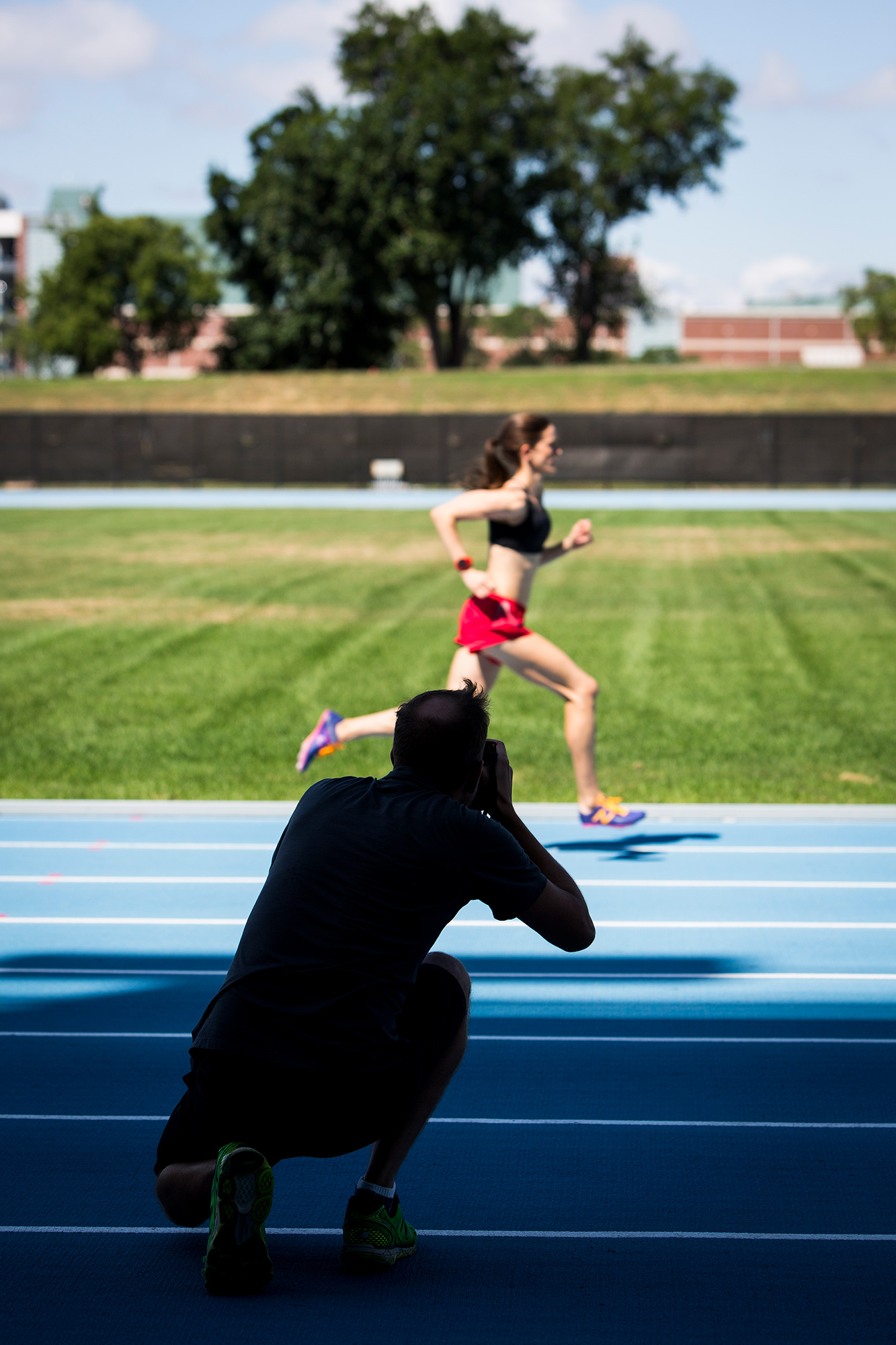 Philadelphia Sports Photographer Steve Boyle  - Behind the Scenes Photoshoot - Track Running