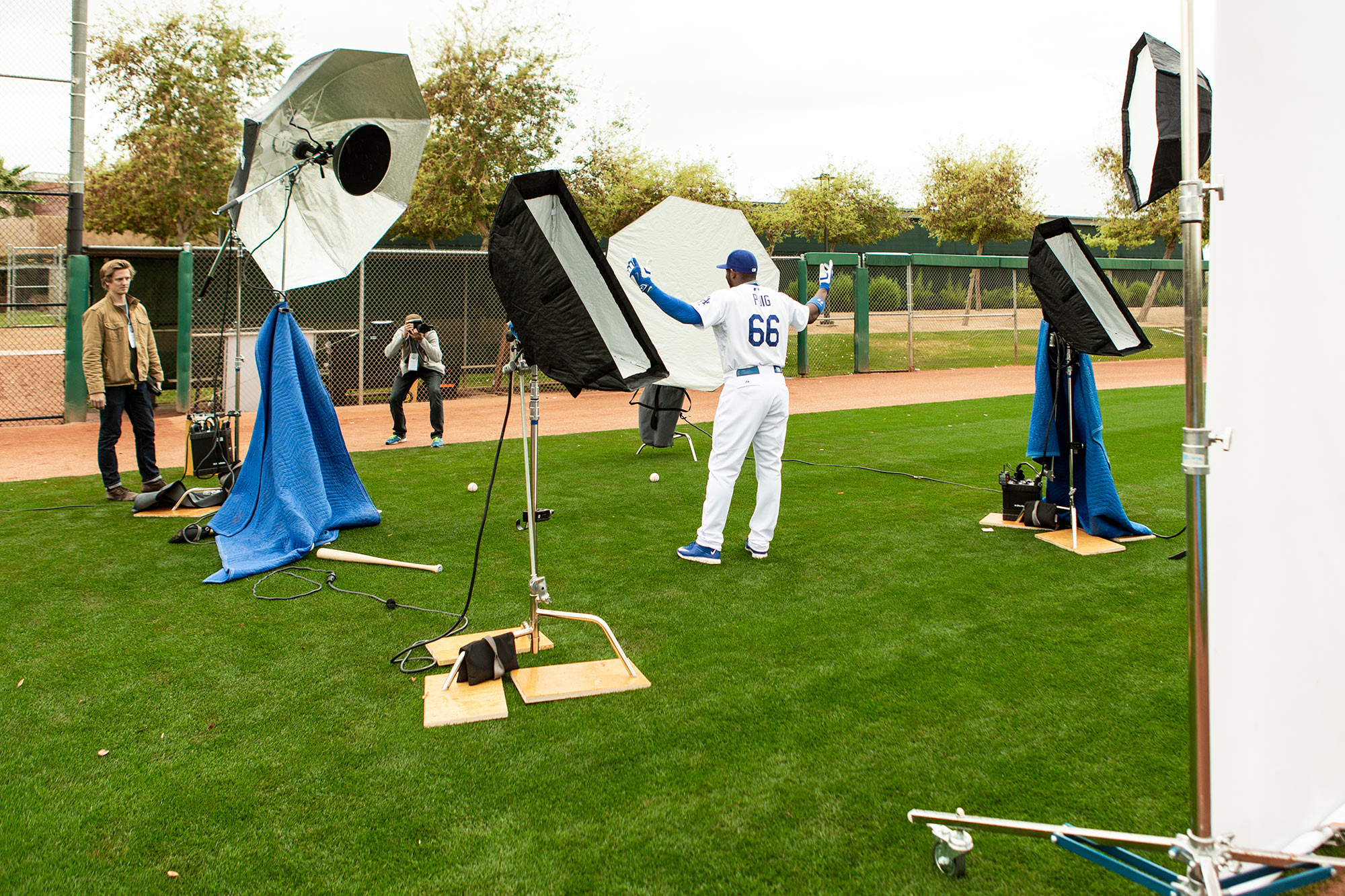 Philadelphia Sports Photographer Steve Boyle  - Behind the Scenes Photoshoot - Los Angeles Dodgers