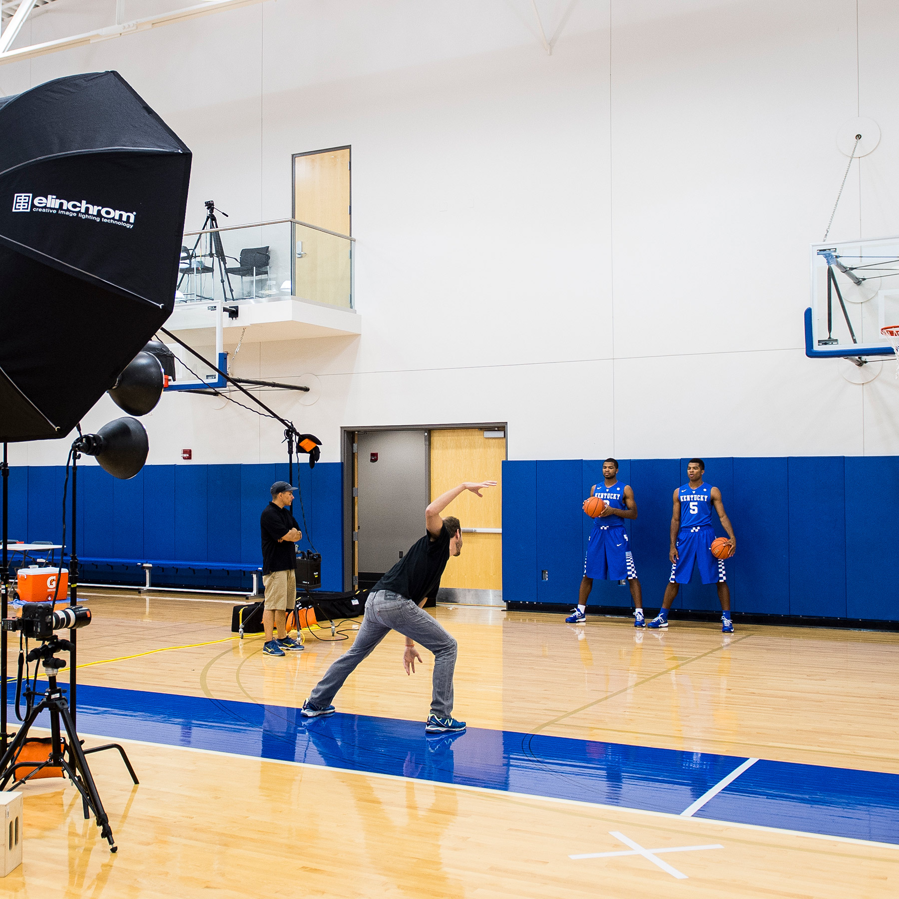Philadelphia Sports Photographer Steve Boyle  - Behind the Scenes Photoshoot - Kentucky Basketball