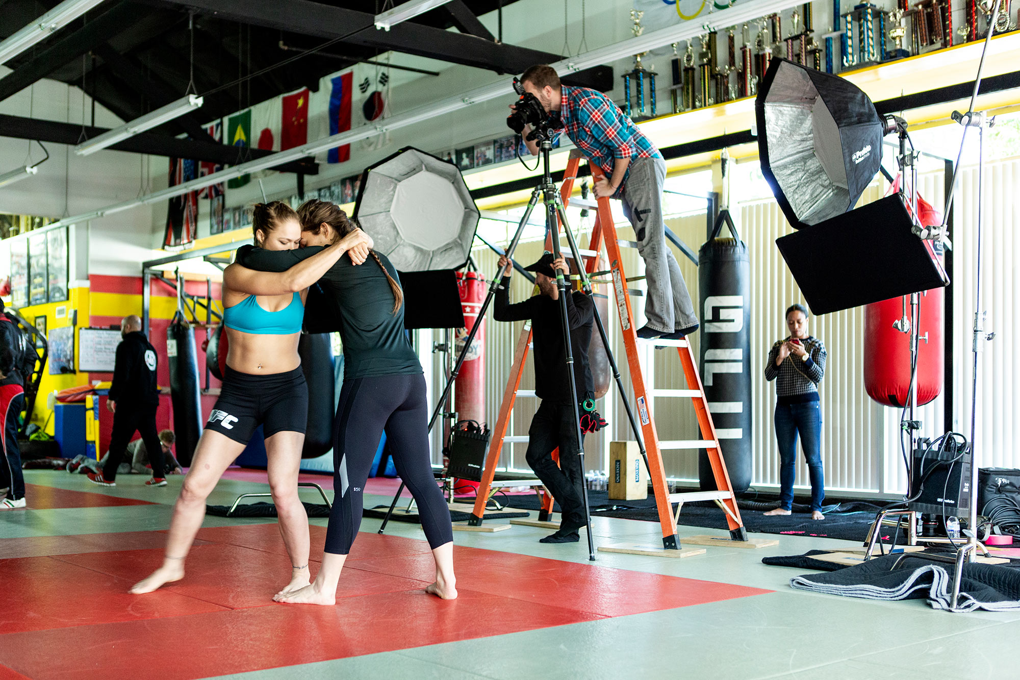 Philadelphia Sports Photographer Steve Boyle  - Behind the Scenes Photoshoot - Ronda Rousey