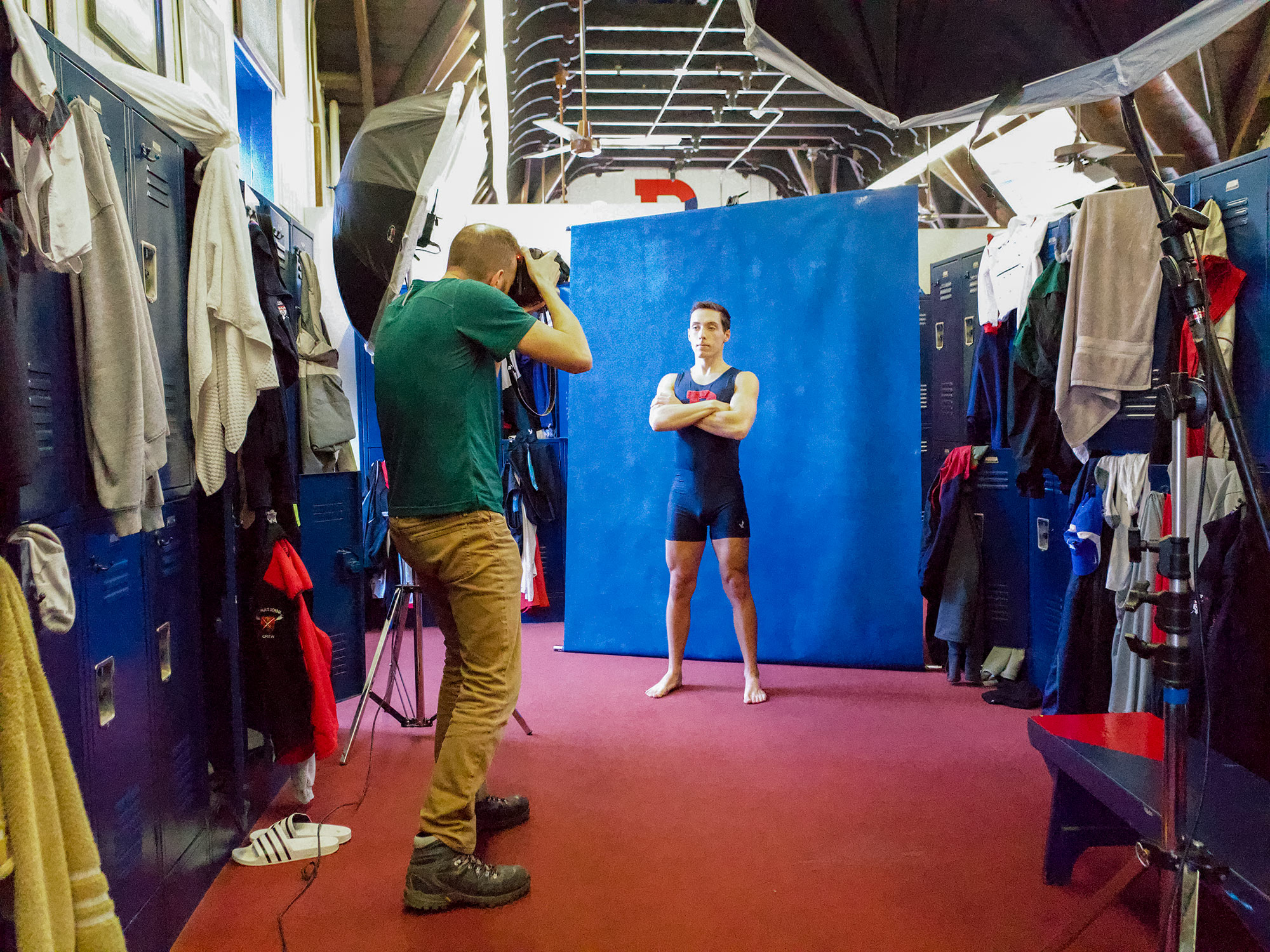 Philadelphia Sports Photographer Steve Boyle  - Behind the Scenes Photoshoot - NCAA Rowing
