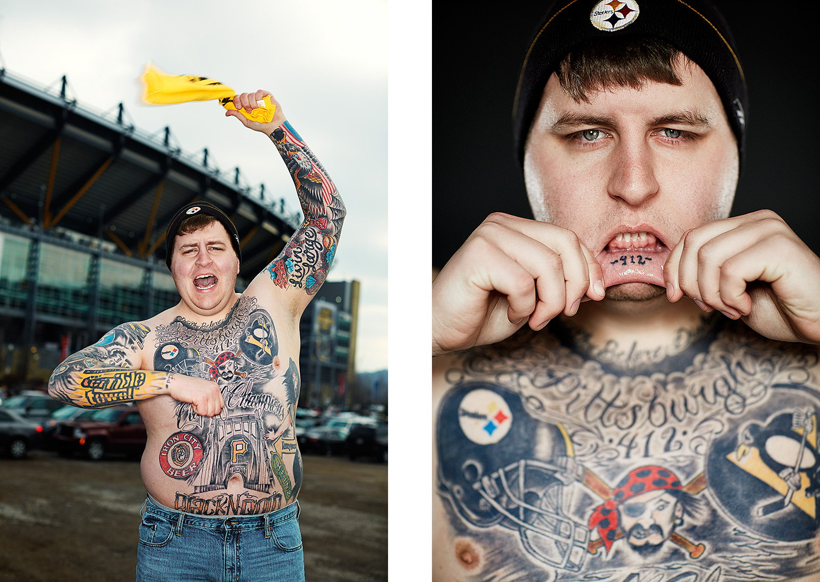 Sports Photographer STEVE BOYLE - Pittsburgh Steelers  Fans - NFL Football