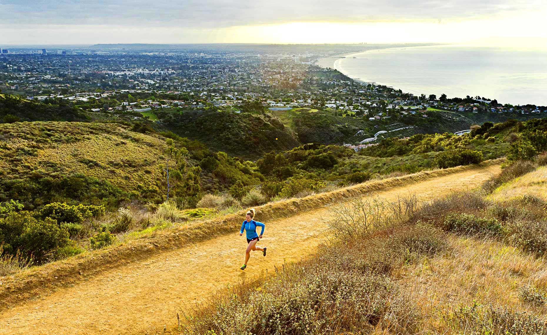 Sports Photographer STEVE BOYLE - Santa Monica, California Running