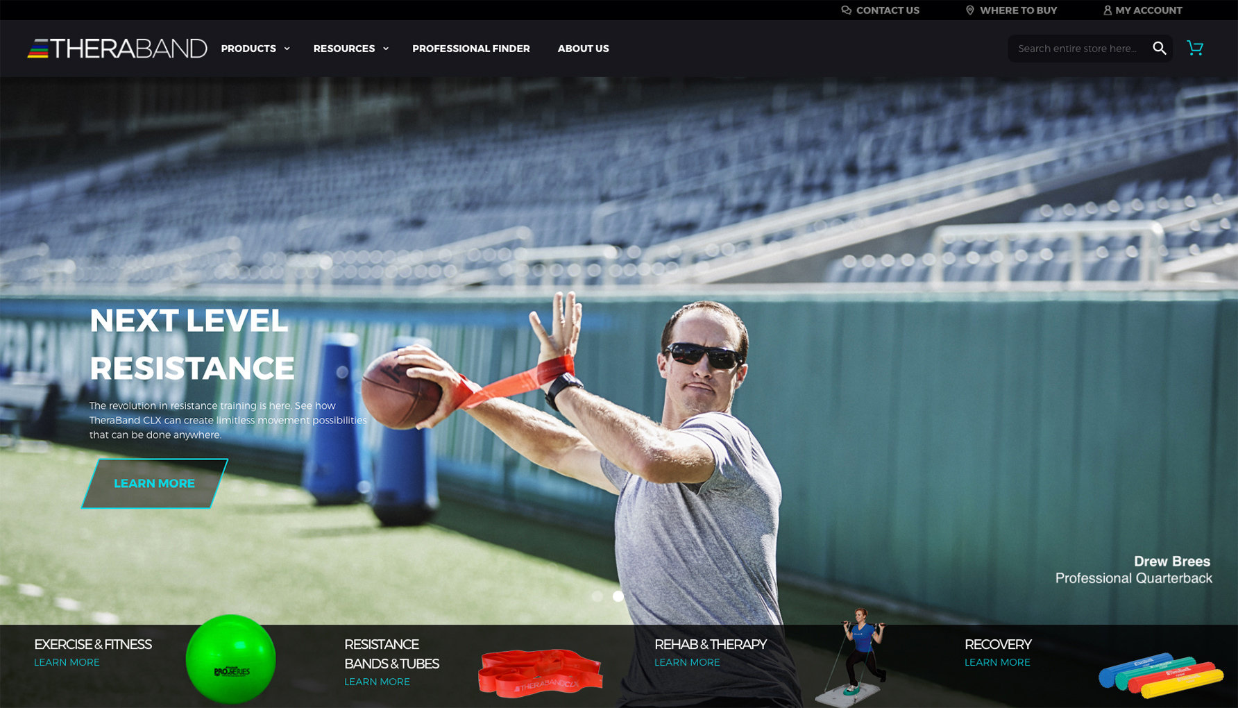 Sports Photographer STEVE BOYLE - Drew Brees for Theraband