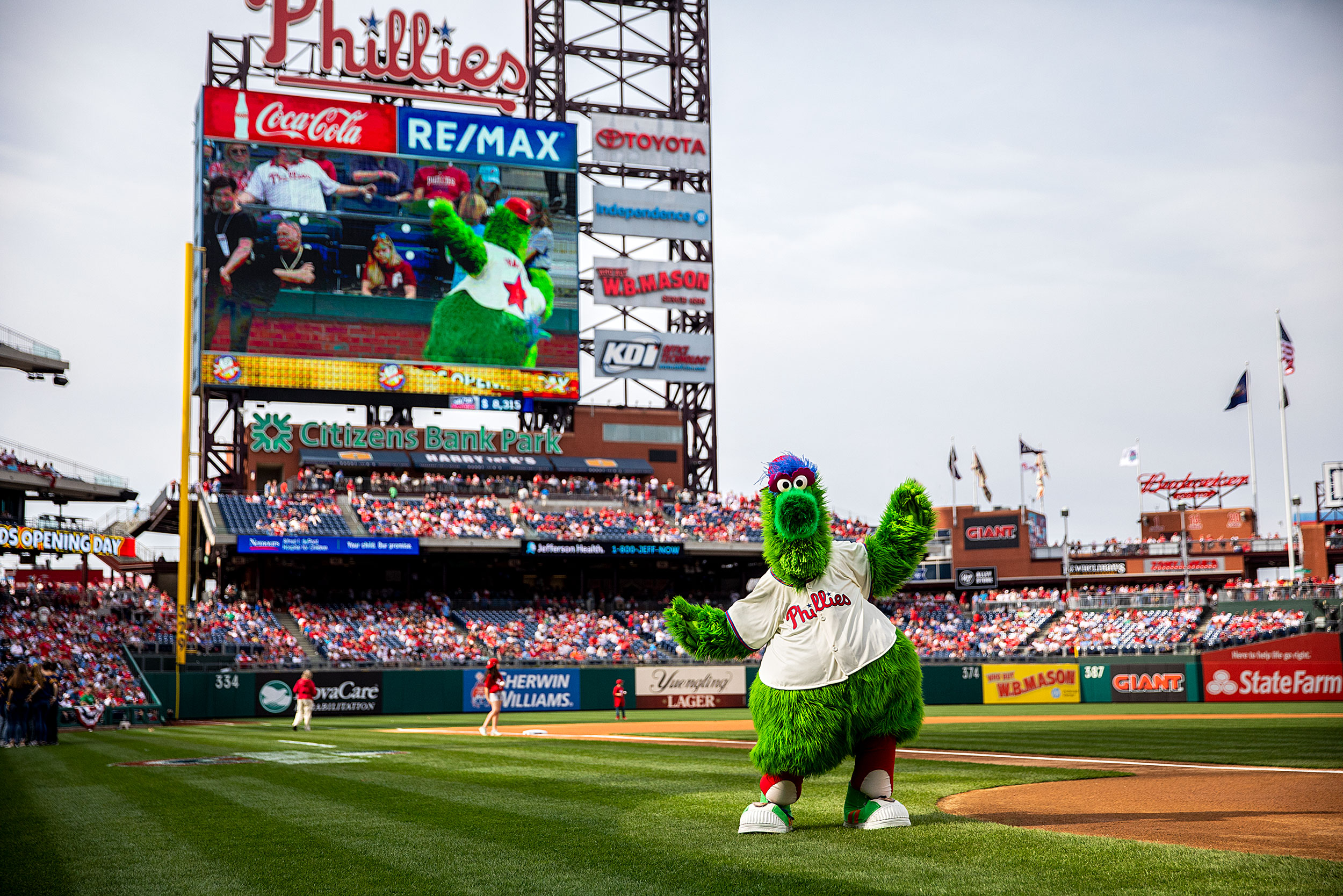 Sports Photographer STEVE BOYLE - Philadelphia Phillies Mascot - The Phillie Phanatic